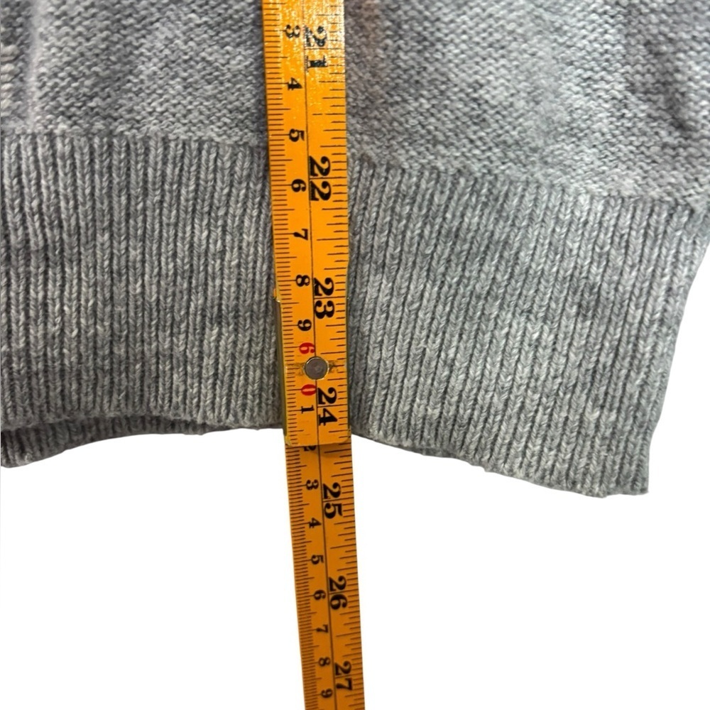 LOFT Women’s Dog Terrier Knit Turtleneck Sweater Gray Size Large Cotton Wool - Picture 10 of 11